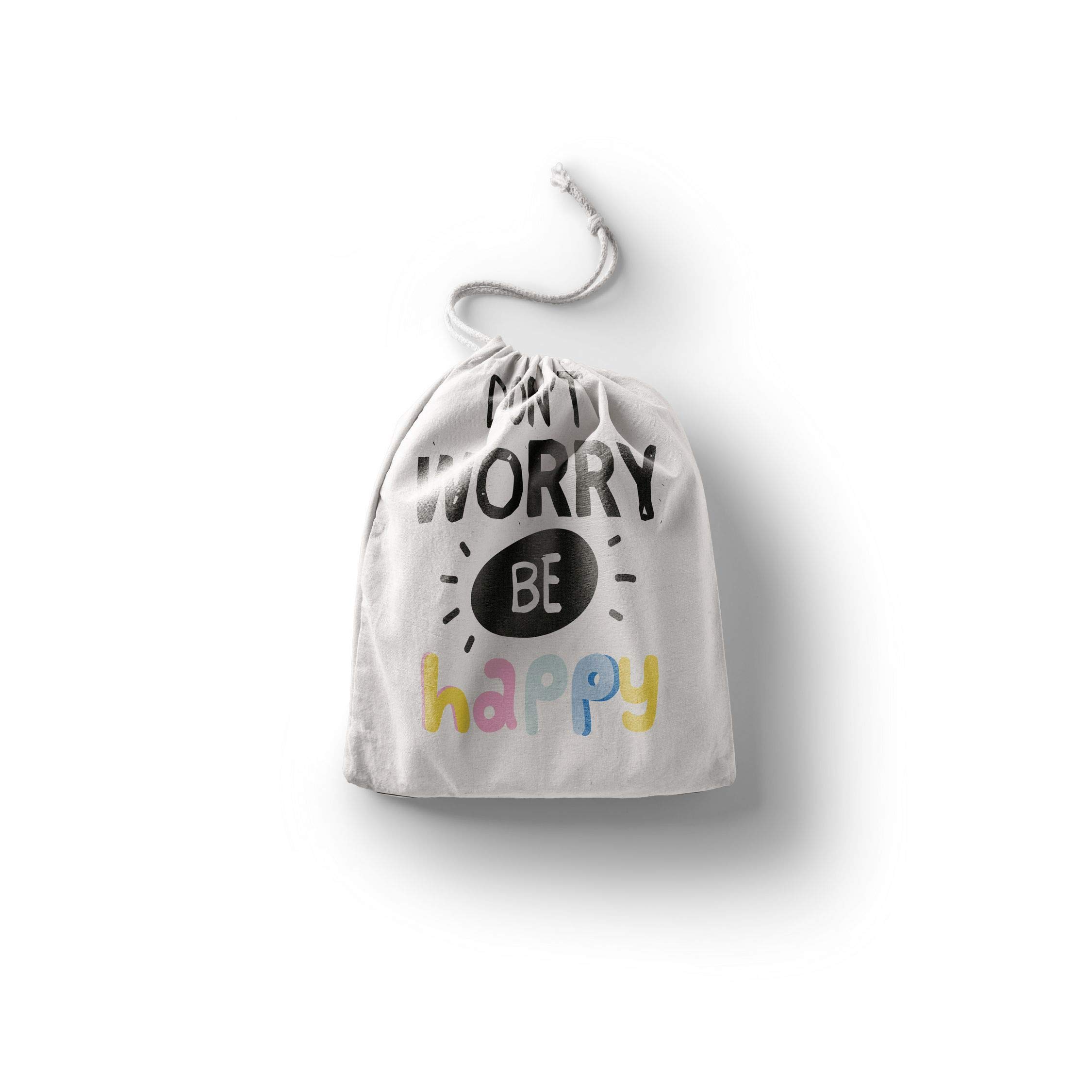 Bonamaison Printed Cotton Produce Bag with Drawstring, Reusable Grocery Bag, Biodegradable Eco-Friendly Bags, Travel Pouch, Sachet Bags, Shopping Bag, Eco Friendly, Foldable, Size: 30x40 Cm