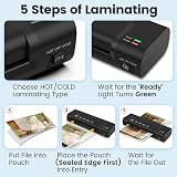 VidaTeco Laminator Portable A4 4-in-1 Hot Cold 0.6mm 30 Pouches view 5