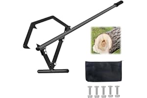 Noliven 50.8 inch Log Lifter, Timberjack, Log Hook, Adjustable Log Roller Cant Hook, Heavy Duty Steel Logging Tools Log Jack 