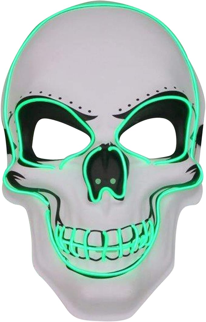 Totenkopf-Maske Metallisch Glänzend – Für Halloween, Karneval, Fasching & Streiche