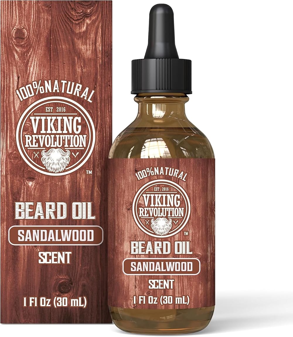 Viking Revolution Beard Oil Sandalwood 30 ml Argan Jojoba All Natural
