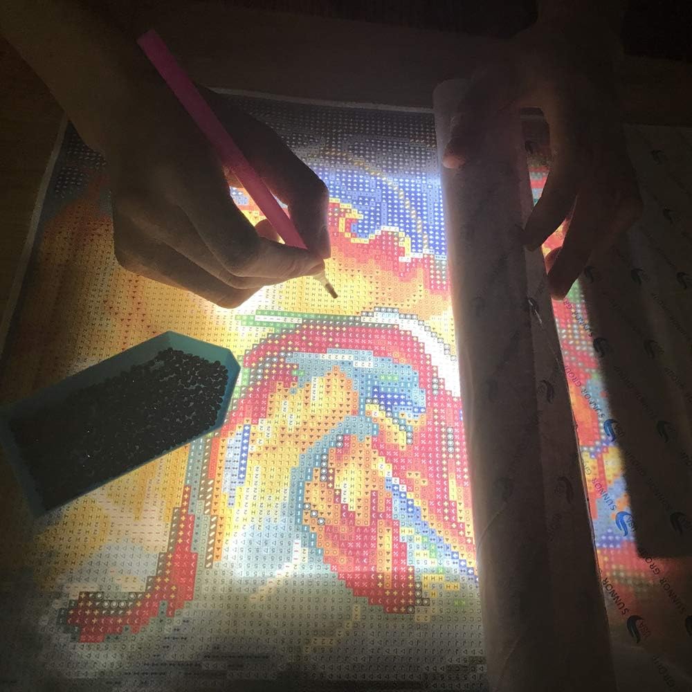 Diamond Painting Light Pad A5 for Paint with Diamonds for Adults Kids, LED Light Board Tablet for Full Partial Drill 5D Diamond Painting Rhinestone Embroidery Dots Cross Stitch by Number Kit