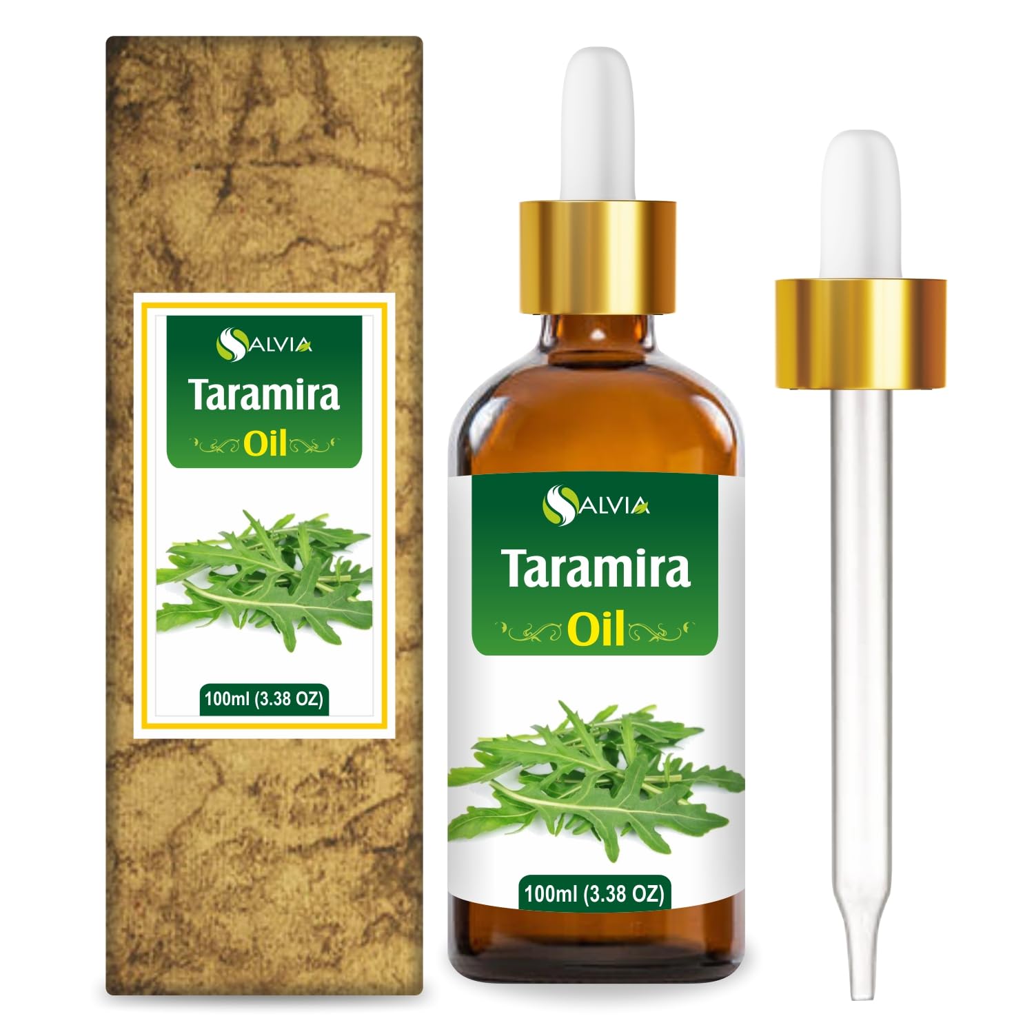 Salvia Taramira (Eruca Sativa) Essential Oil 100% Pure & Natural - Undiluted Uncut Cold Pressed Aromatherapy Premium Oil - Therapeutic Grade - 100 ML with Dropper