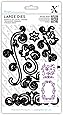 Xcut Docrafts Set Fustelle Floral Cake 2 Pezzi – Motivi Floreali Per Biglietti E Scrapbooking – Acciaio Inox Con Supporto Magnetico – Taglio Preciso - 4