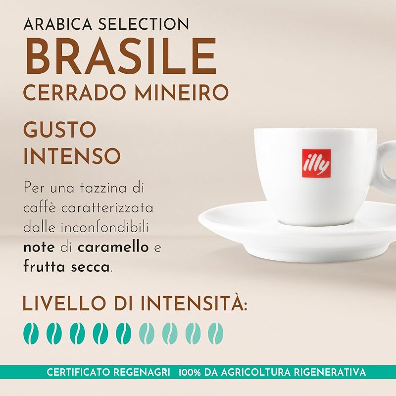 , Caffè Macinato per Espresso Arabica Selection Brasile Cerrado Mineiro