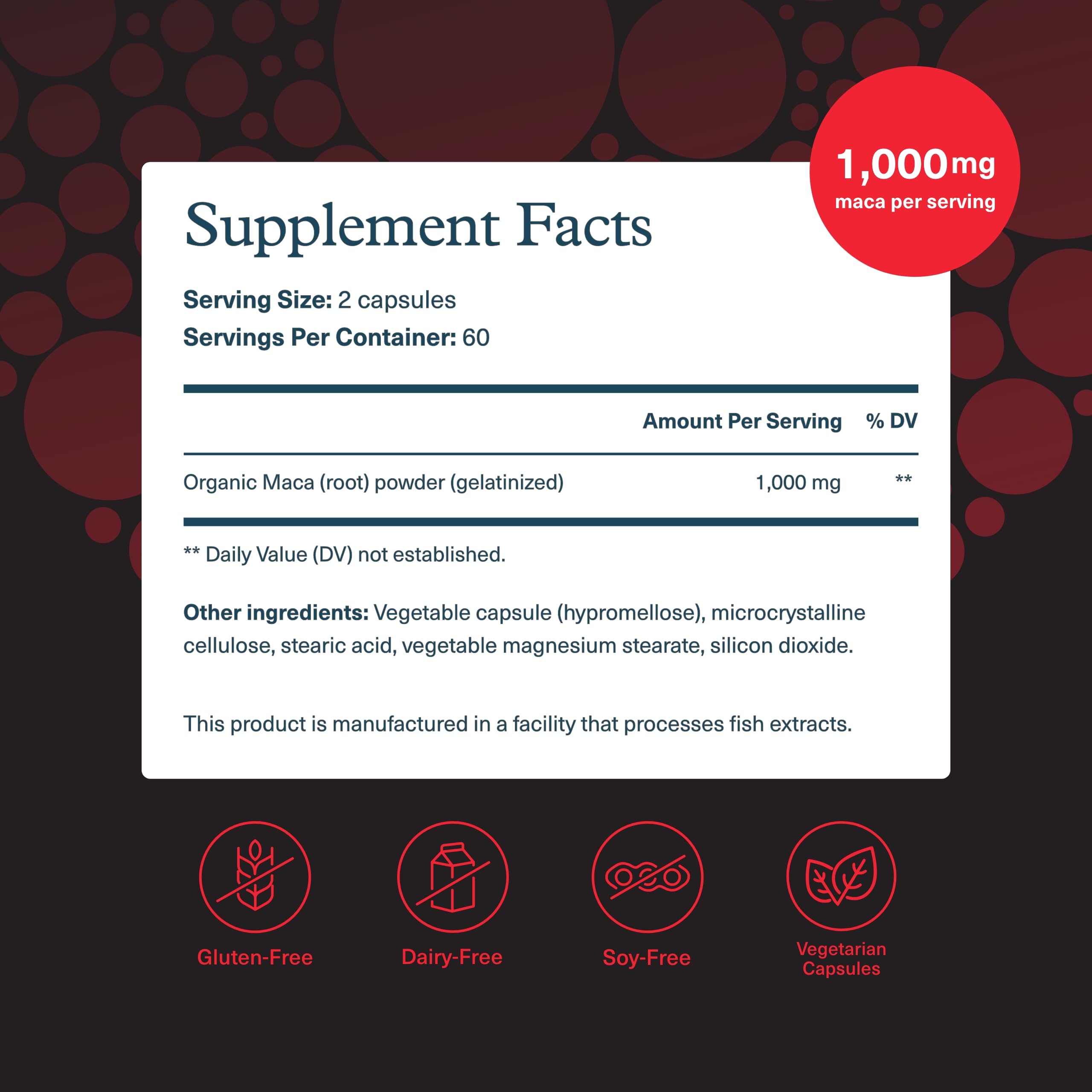 Youtheory Men's Maca - Vegan Maca Supplement for Men - Supports Energy, Stamina & Endurance* - Dairy, Soy & Gluten Free - 120 Vegetable Capsules