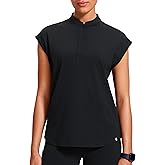 POPVIOLET 4-Way Stretch Scrub Tops for Women - 2 Pockets Mandarin Collar Shirttail Hem Medical Work Scrub Shirts