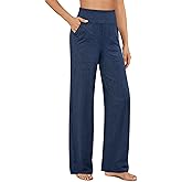 G4Free EverGoing Yoga Pants Women Wide Leg Pants with Pockets High Waist Stretch Dress Casual Sweatpants Petite/Regular/Tall