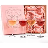 Vintage Art Deco Nick and Nora Cocktail Glasses – 5 oz Crystal Ribbed Coupe Glassware for Martinis, Manhattans & Classic Gin Drinks | Great Gatsby & The Thin Man Inspired Barware Gift Set of 4