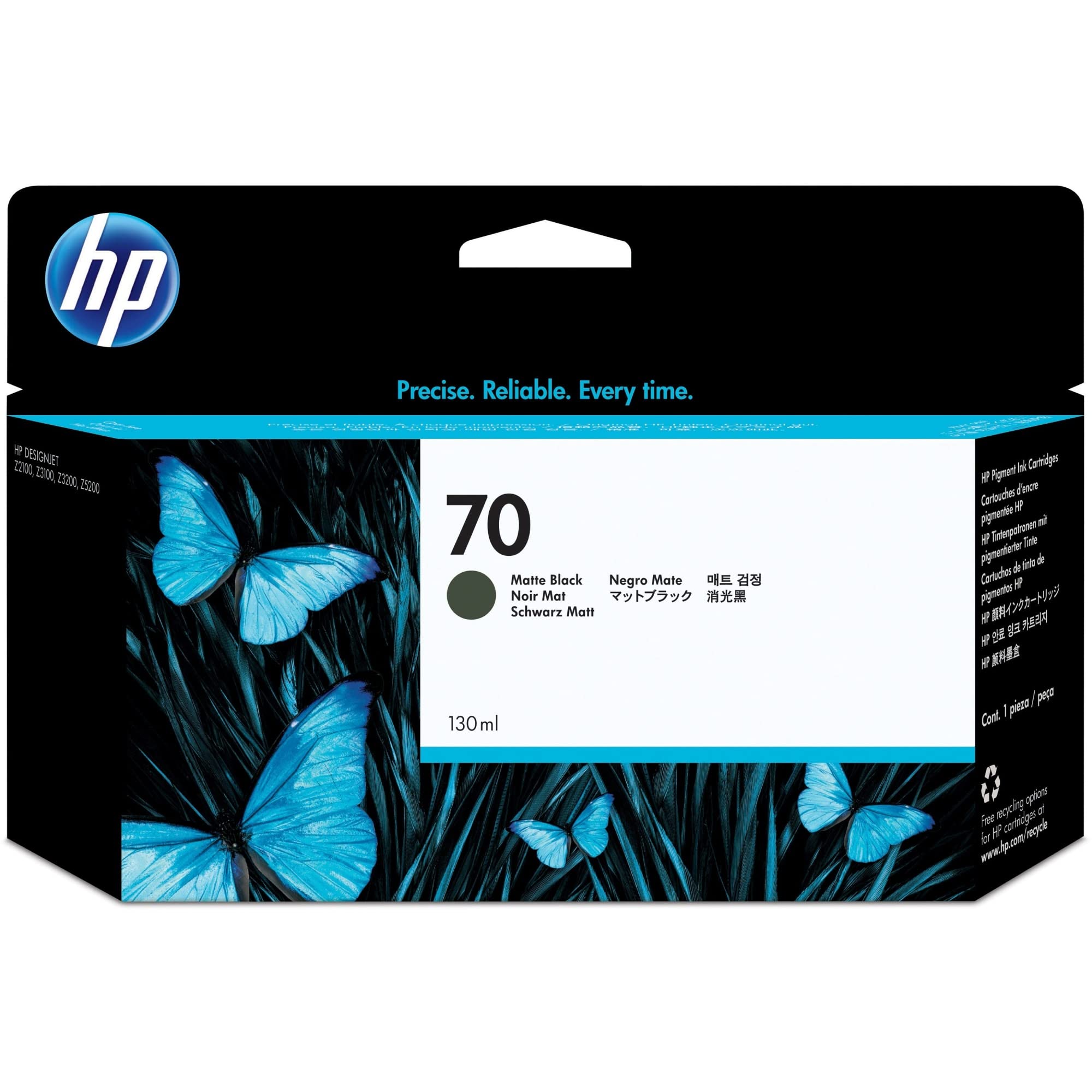 HP Original No.70 Black Ink Cart 130ml