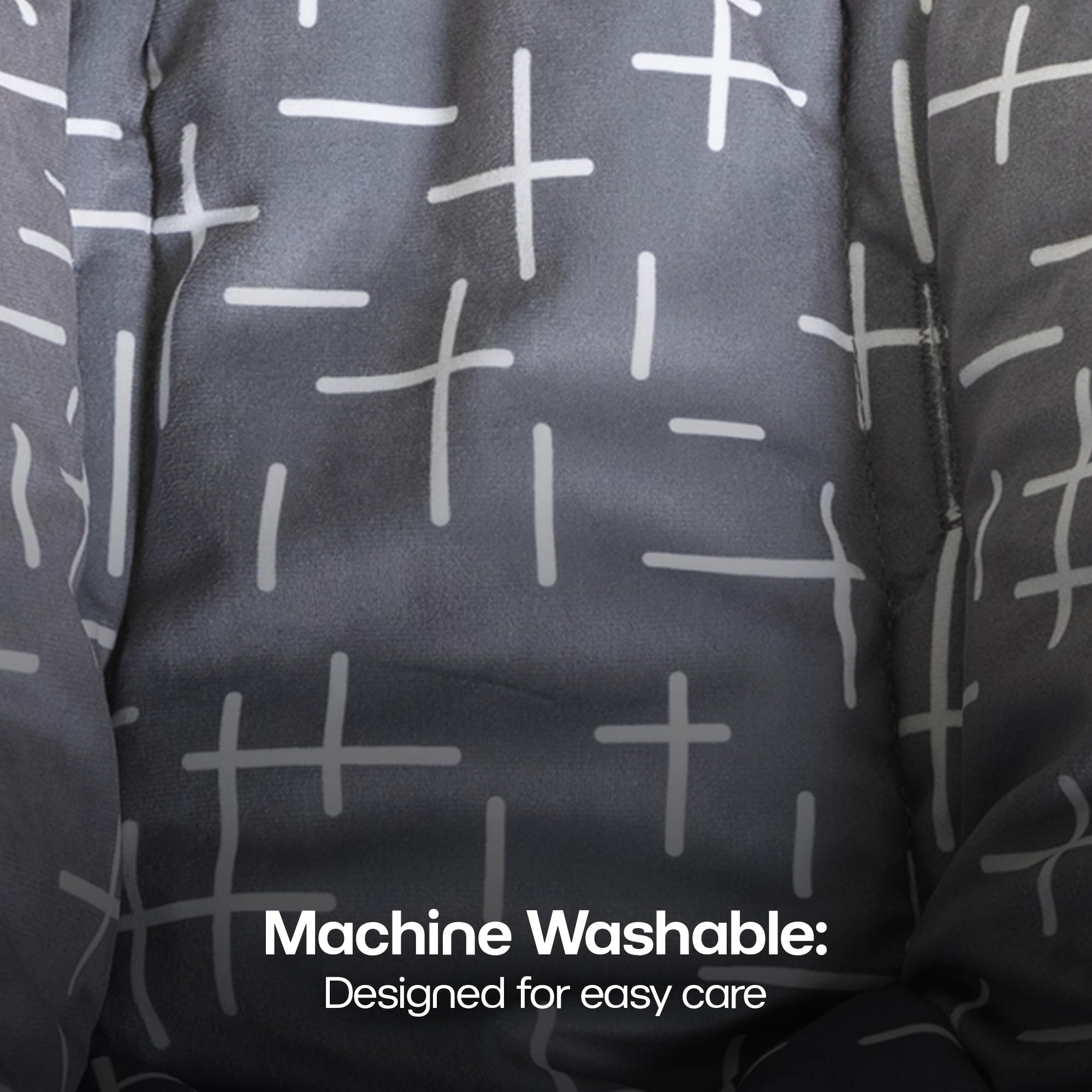 4moms RockaRoo and MamaRoo Infant Insert, Machine Washable, Soft, Plush Fabric, Reversible Design, Dark Grey