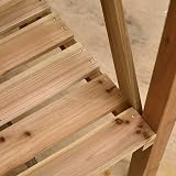 Unibos Aggloz Wooden Potting Table with Hooks & Shelves for Gardening view 6