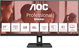 AOC U34E2M 34 inch QHD Monitor 100Hz VA 4ms Low Blue Light Adaptive Sync view 2