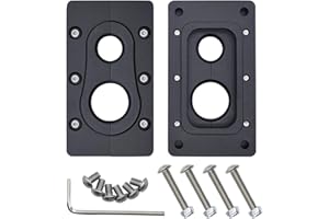 JADSOrBoBi Firewall Pass-Through Bracket for Holley Terminator X Max, Billet Aluminum (Black)