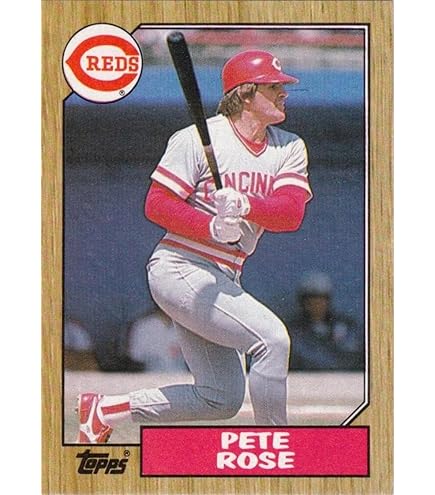 Amazon.com: 1987 Topps #393 Pete Rose Cincinnati Reds NM-MT MLB Baseball MG  : Collectibles & Fine Art
