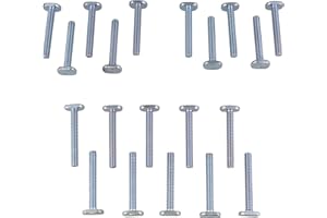DEADWOOD CRAFTED TOOLS DCT Tee Bolt Set – 20 Pack 1-3/4in T Bolts for Woodworking, T Track Bolts Jig Bolts, 1/4in 20 Thread T Bolt