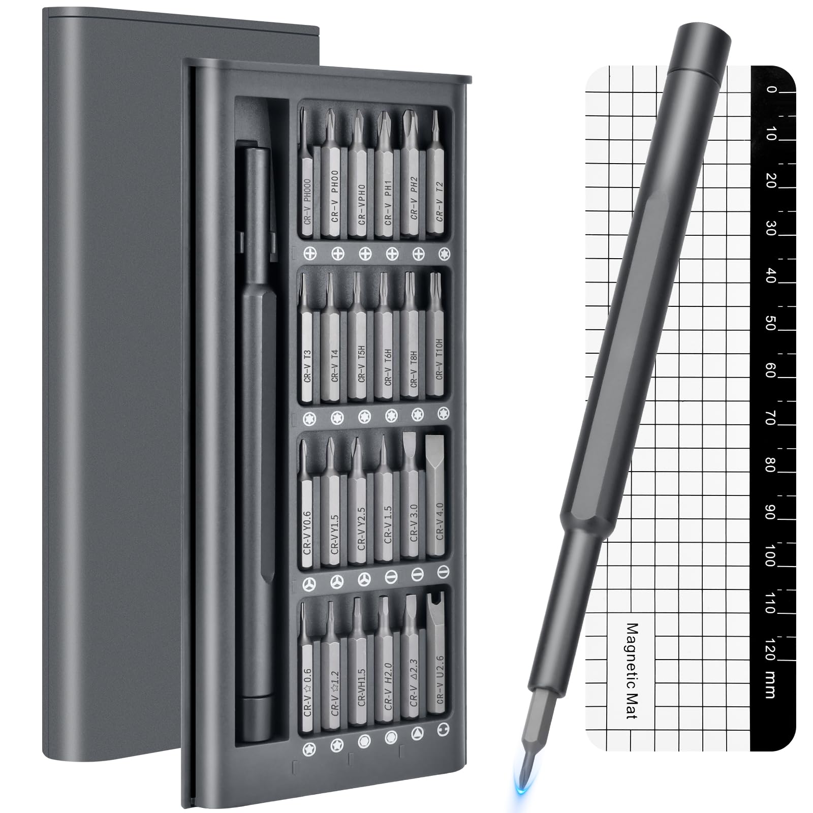 Photo 1 of Christmas Stocking Stuffers for Men: 25-in-1 Mini Precision Screwdriver Set Small Bit Tool Set Gifts for Men Adults,Magnetic Torque Repair Tool Kit for Electronics Macbook Watch Eyeglass Ring Doorbell