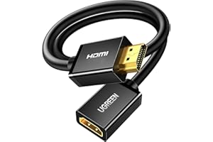 UGREEN HDMI Extension Cable 1.5ft, Male to Female Cord Supports 4K 60Hz 3D HDR for Oculus Rift, PS4 PS3, TV Stick, Switch Lit