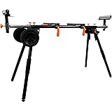 WEN MSA330 Collapsible Rolling Miter Saw Stand with 3 Onboard Outlets