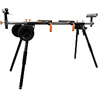 WEN MSA330 Collapsible Rolling Miter Saw Stand with 3 Onboard Outlets