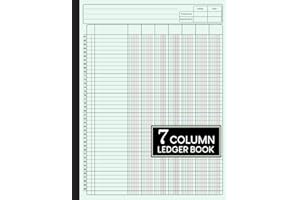 7 Column Ledger Book: Large Simple Seven Column for Bookkeeping, Accounting, Small Business, Personal Use and more