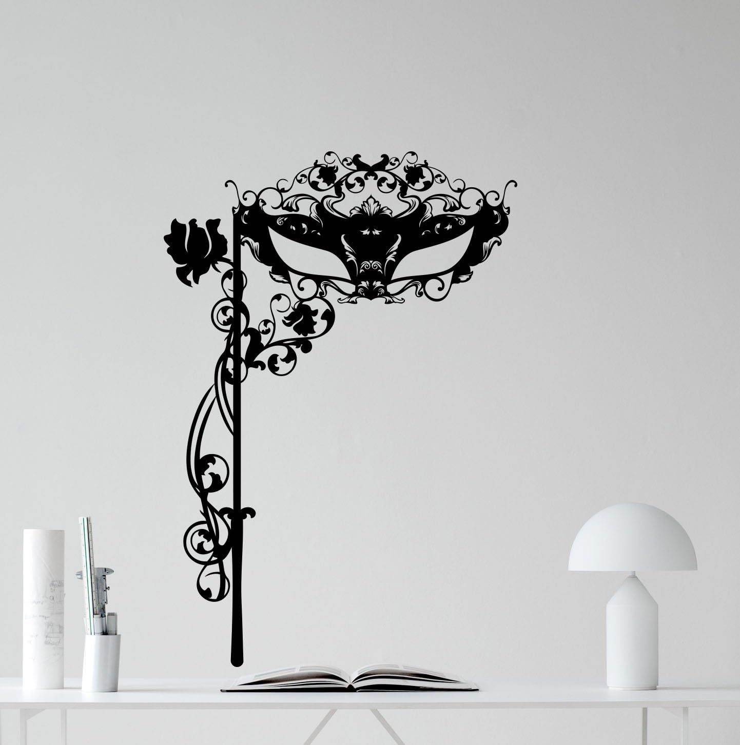 Amazon Com Masquerade Mask Wall Decal Carnival Vinyl Sticker