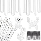 LovesTown 100PCS 260 Long Balloons, White Magic Balloons Thicken Latex Twisting for Birthday Wedding Party Decorations Ballon Arch