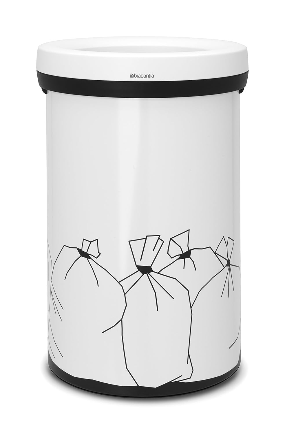 Brabantia Open Top Bin, 60 L Residual Waste White Amazon.co.uk
