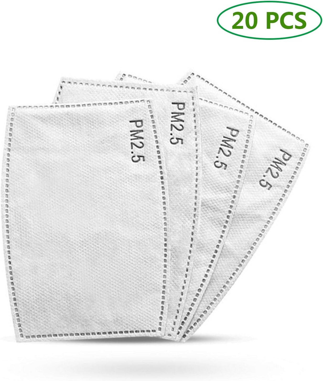 PM2.5 Filter Replacement Activated Carbon Filter for Anti Haze Filter Protective pm-2.5 replacement pads (20Pcs-Small)