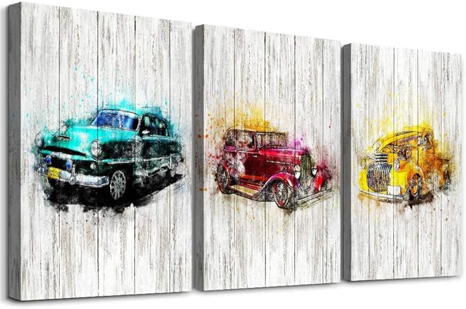 Amazon.com: 3 piece Framed Canvas Wall Art for Living Room family bathroom Wall decor modern 