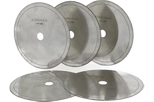 JINGLING 6" inch Diamond Lapidary Saw Blade Super-Thin Rim 0.46mm Jewelry Tools for Stone Pack of 5Pcs