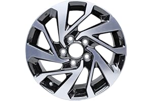 GENERIC Factory Wheel Replacement New 16x7" 16 Inch Machined and Black Aluminum Alloy Wheel Rim Fits Honda Civic 2016 2017 2018 2019 2020 | ALY64095U45N | Direct Fit - OE Stock Specs