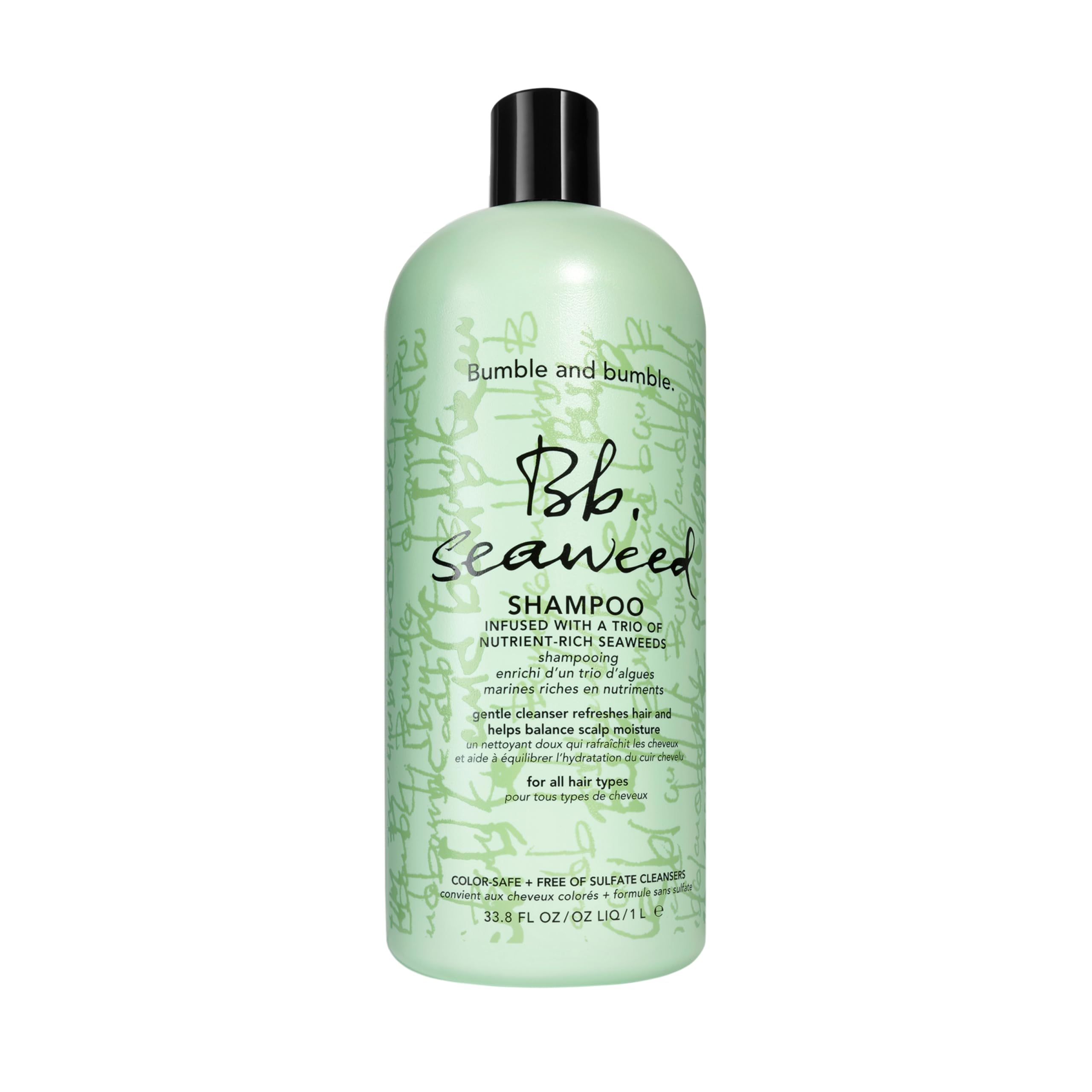Bumble and bumble. Seaweed Hydrating Shampoo | For Fine-to-Medium Hair or Daily Washer | Sulfate-Free + Color Safe | Standard Size, 1000 ml