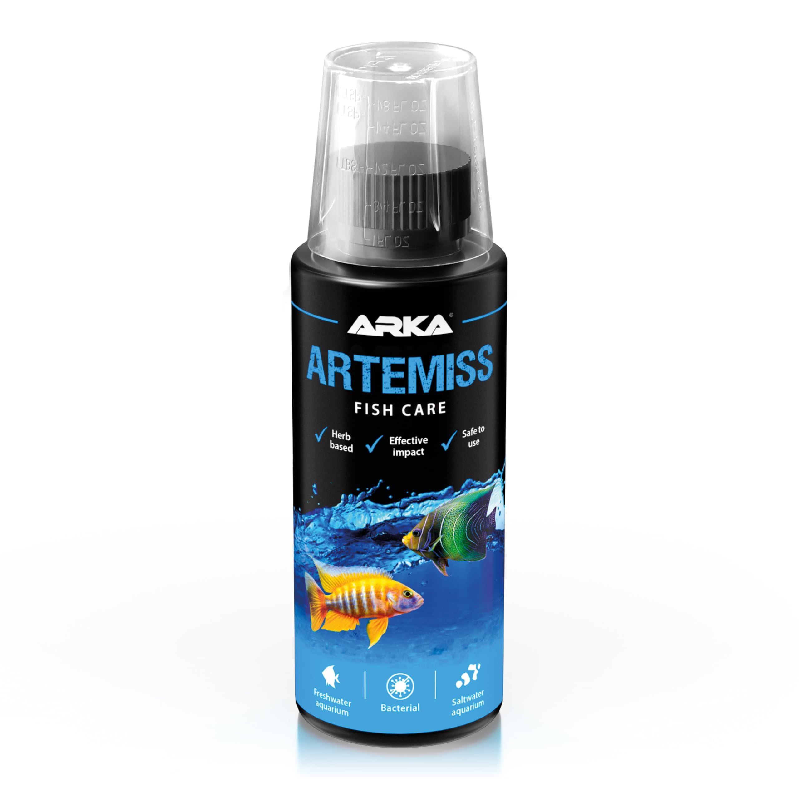 ARKA - Artemiss Herbal Based Care Preparation for Optimal Support of the Immune System for Fish in Any Sea Water & Freshwater Aquarium, 118 ml