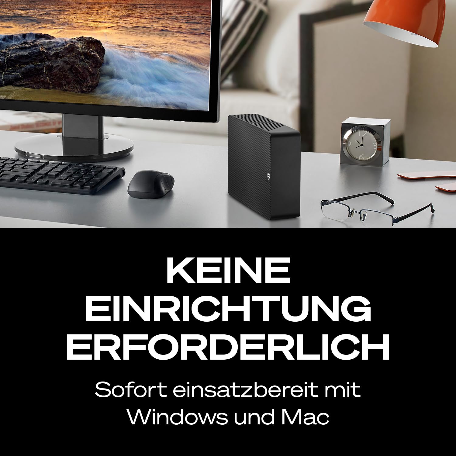 Seagate Expansion Desktop 20TB, Externe Festplatte, 3.5 Zoll, USB 3.0, PC & Notebook, inkl. Data Rescue Service (STKP20000400) 5