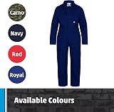 Fort Blue Castle 333/RY-32 32-Inch Tearaway Junior Coverall Boilersuit Blue view 8