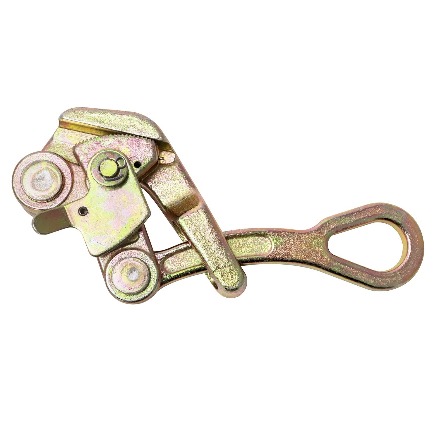 QWORK 1 T Cable Wire Rope Grip Puller, Steel Pulling Tightening Tool for Wire Rope, Pulling 2204 Lbs