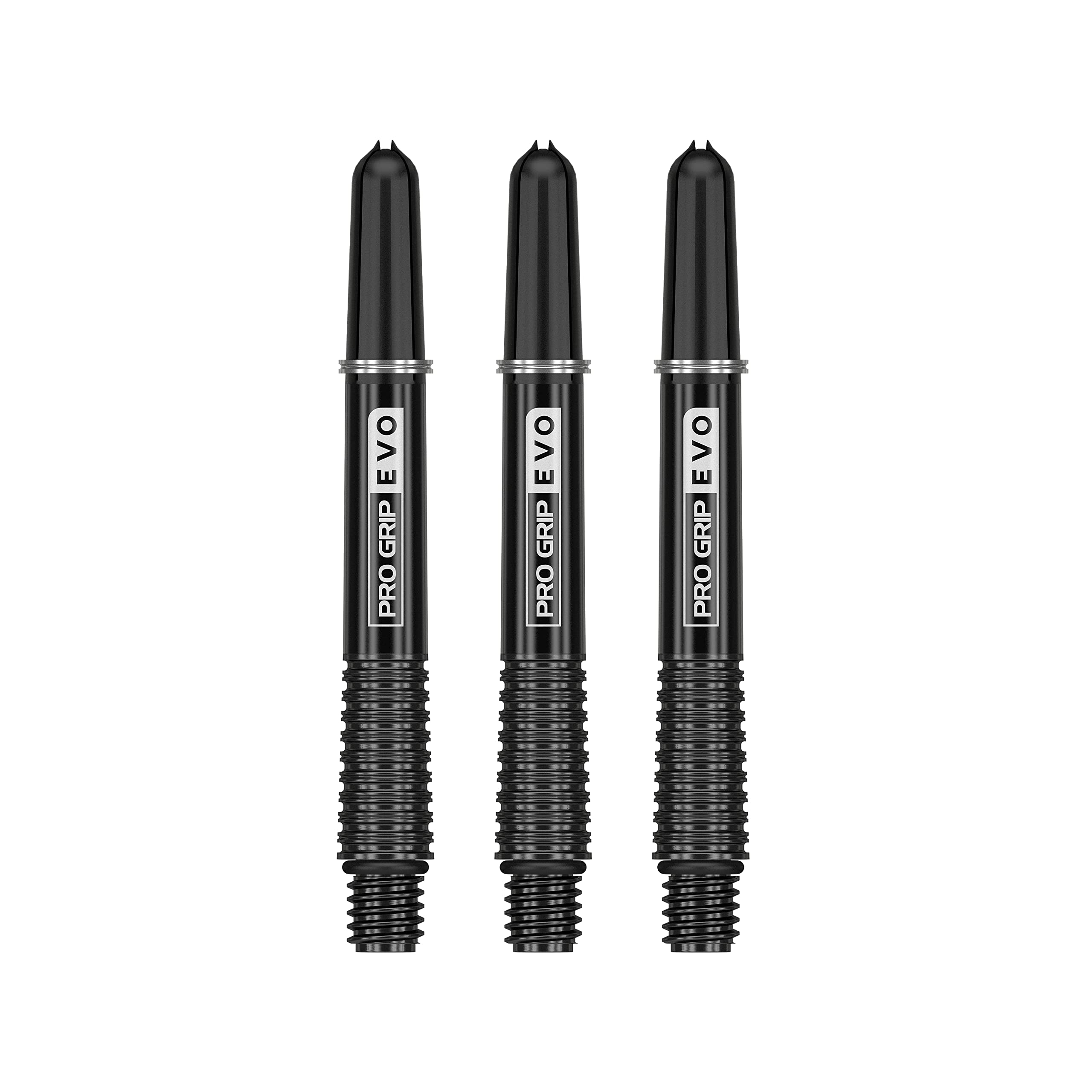 Target Darts Pro Grip Evo Black Aluminium Intermediate Dart Shafts