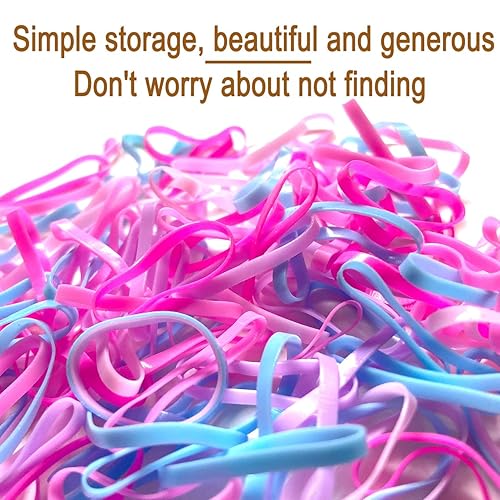 Baby Girl Hair Ties, EleMirsa 420pcs Small Hair Ties Togo