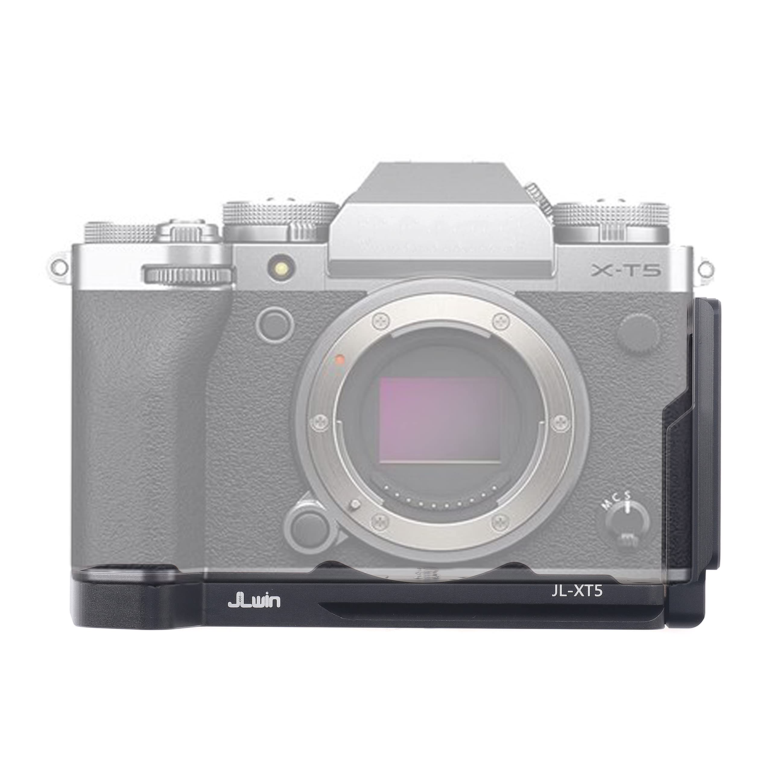 Hersmay XT5 L Bracket Plate, Vertical Stand Arca Swiss Quick Release L Plate for Fujfilm X-T5 Camera Hand Grip Compatible with DJI Ronin SC SC2 RS2 RS3 PRO RSC RSC2 Gimbal Stabilizer