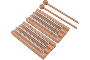 HILAZA 2 Pack Chime for Teachers Classroom Management, Responsive Three Tone Hand Energy Chime Bell Instrument for Yaga, Mindfulness and Meditation