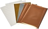 Cricut 2008716 Foil Transfer Sheets Sampler 24 ct Metallic Gold Silver Rose Gold