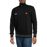ellesse Men's Verazo 1/4 Zip Track Top, Black