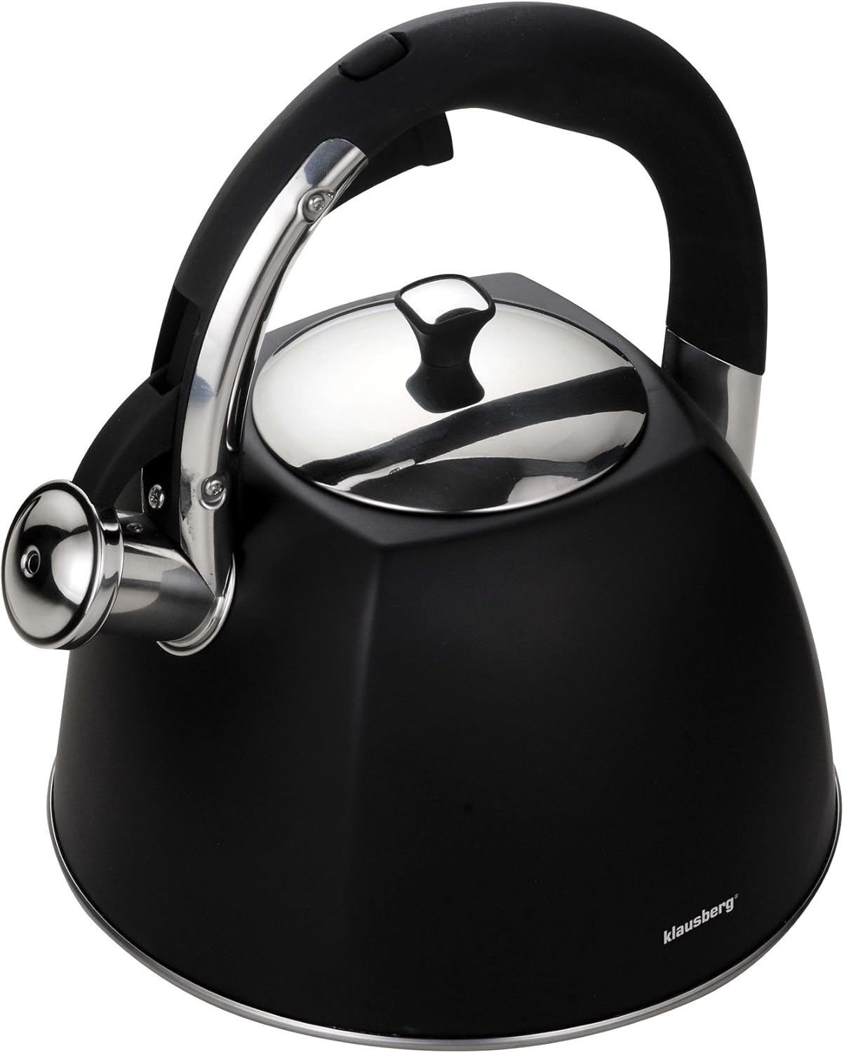 Klausberg STAINLESS STEEL WHISTLING KETTLE 3.0 L (Black Matte) Amazon