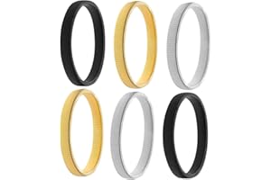 PACKOVE 6 Pcs Elastic Arm Sleeve Hoops Shirt Tuck Bands Adjustable Sleeve Holders for Home and Office Use