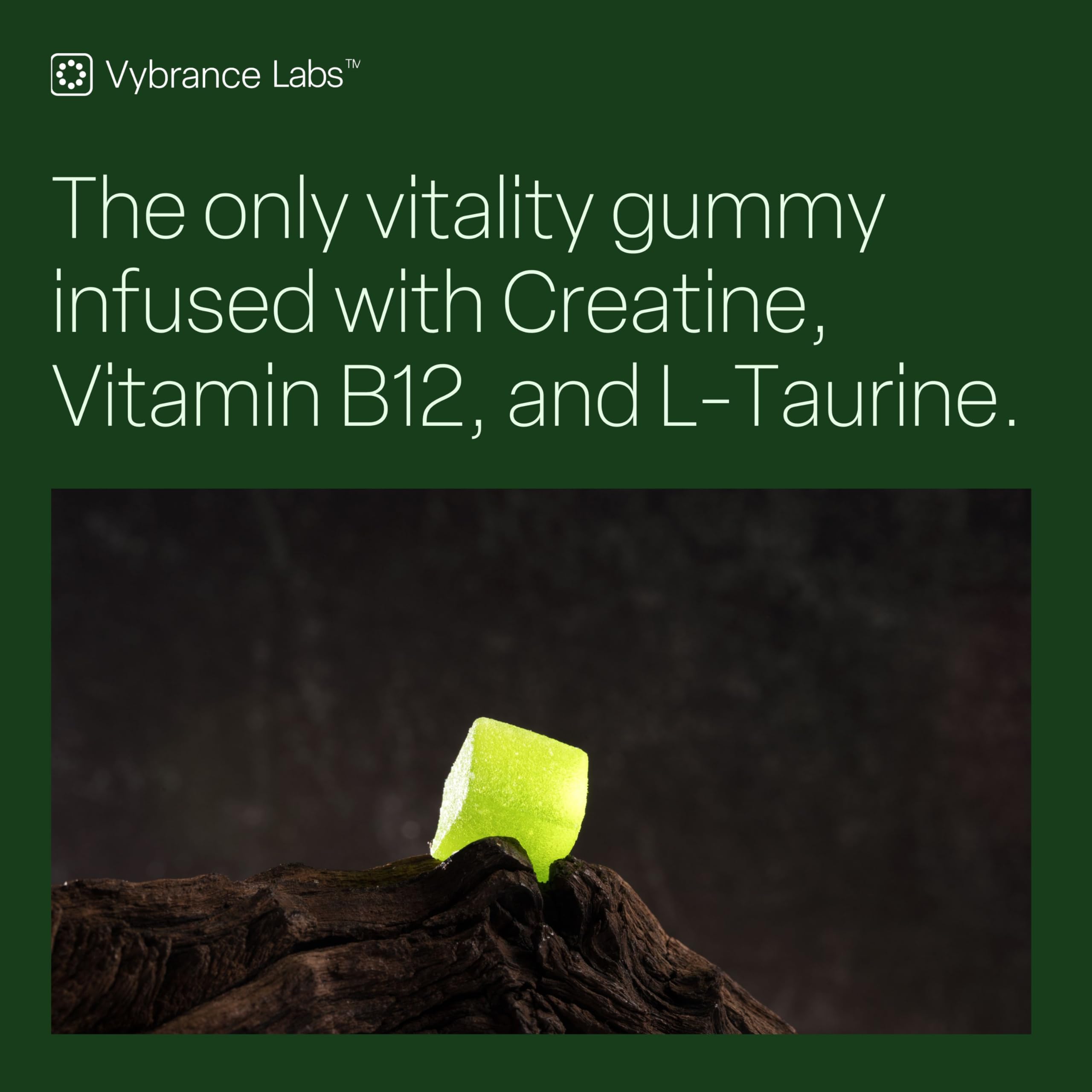 Creatine Gummies 5g – Sugar-Free Creatine Monohydrate + Taurine & B12 | Vegan, Gluten-Free | Green Apple Flavor | 120 Gummies for Strength, Energy & Focus for Women & Men