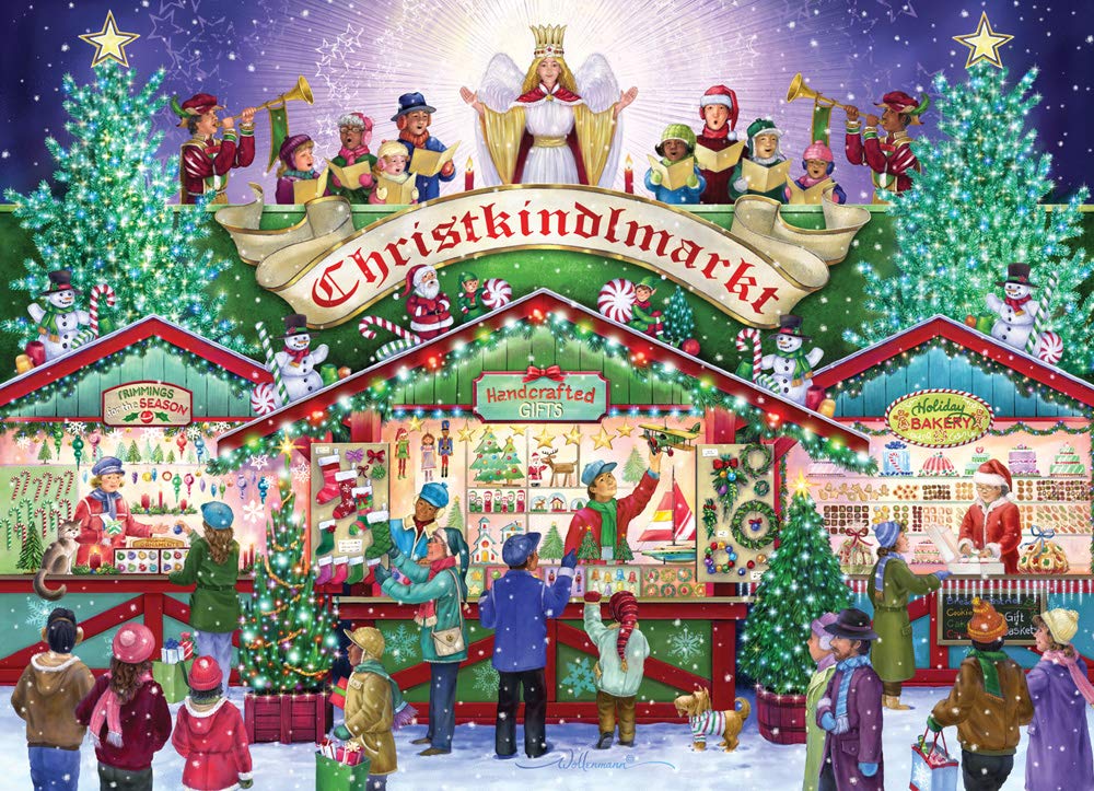 Vermont Christmas Company Christkindlmarkt Jigsaw Puzzle 1000 Piece