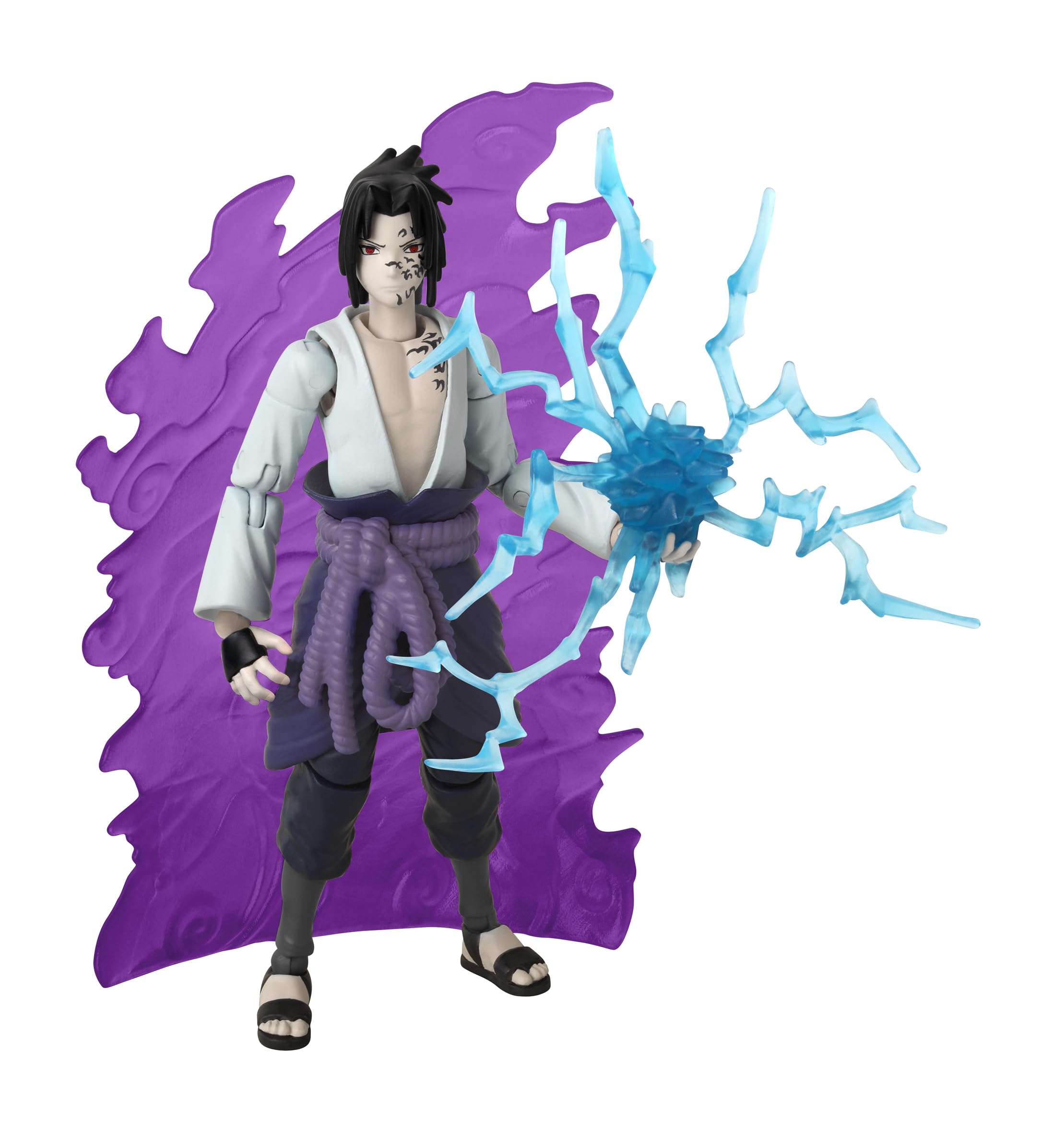 ANIME HEROES Naruto Action Figure Sasuke Uchiha | 17cm Sasuke Uchiha Figure With Extra Hands And Accessories | Naruto Shippuden Anime Figure | Bandai Action Figures For Boys And Girls — image 1
