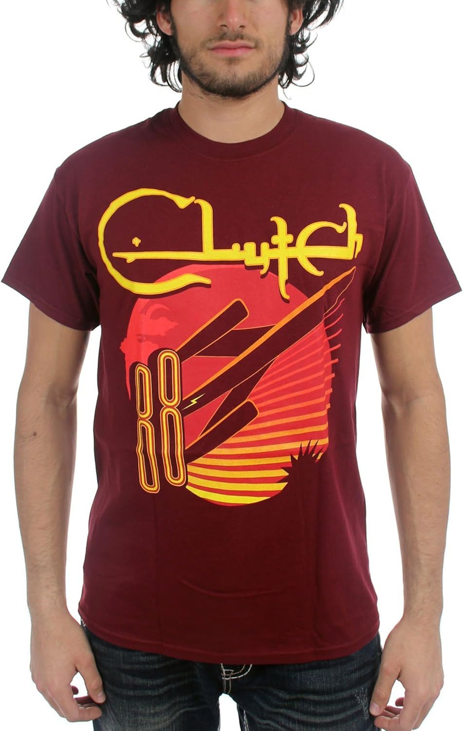 Women's Tops Clutch Band Colour11 Poster TeeTShirt Short Sleeves