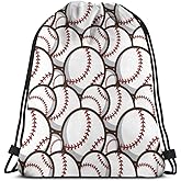 Baseball Unisex Drawstring Backpack Bag Sport Gym Travel Sackpack